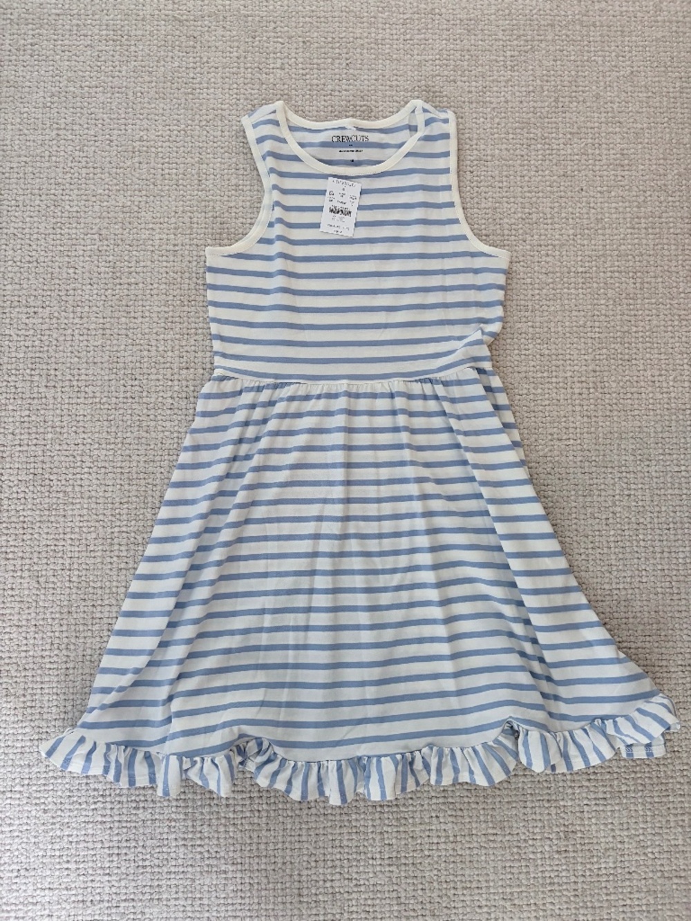J crew Girls Stripe Cotton Dress (10) NWT